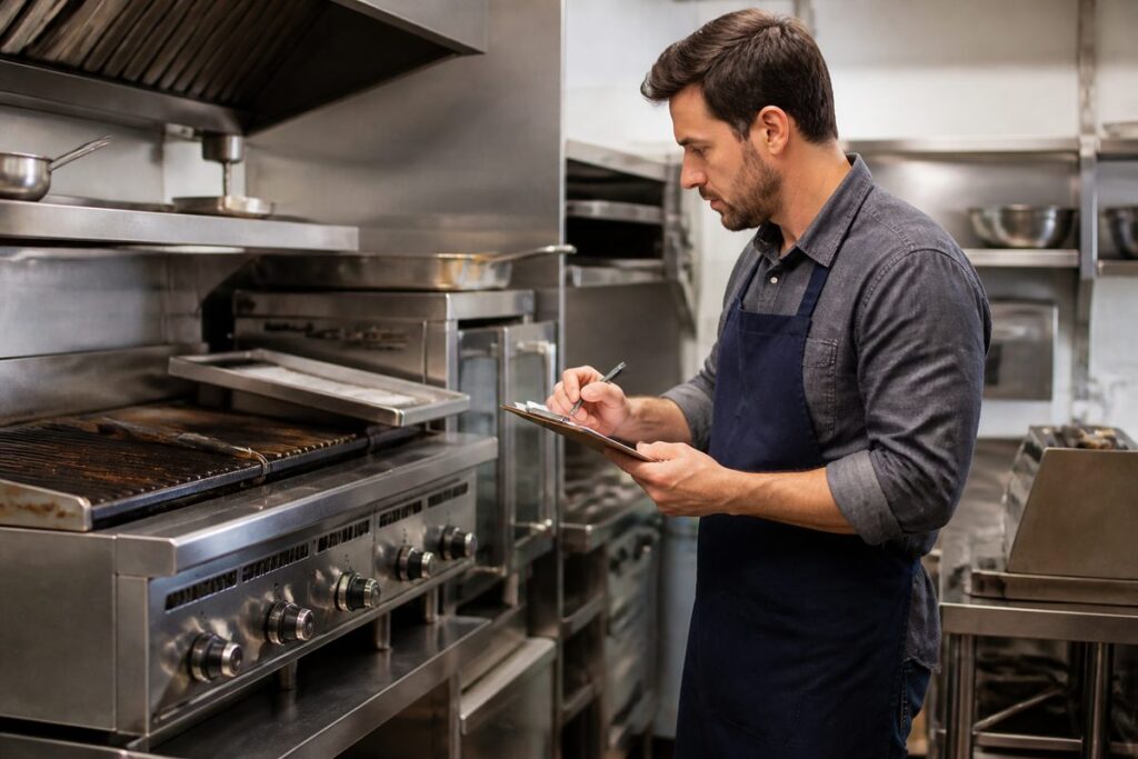 audit existing kitchen equipment